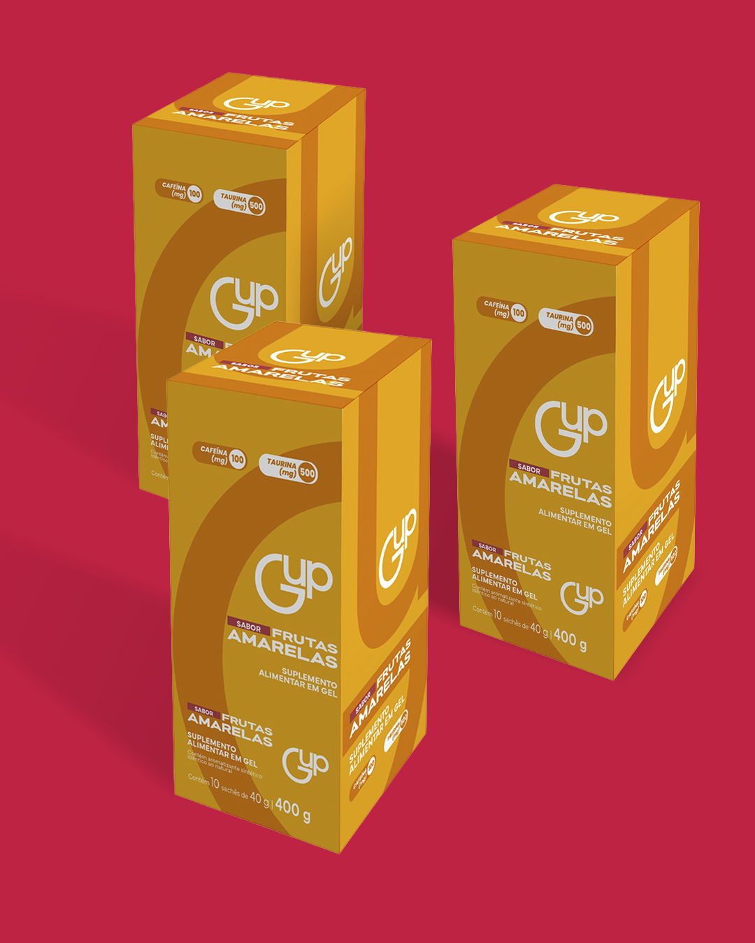 Combo GUP Gel Frutas Amarelas - 3 Unidades