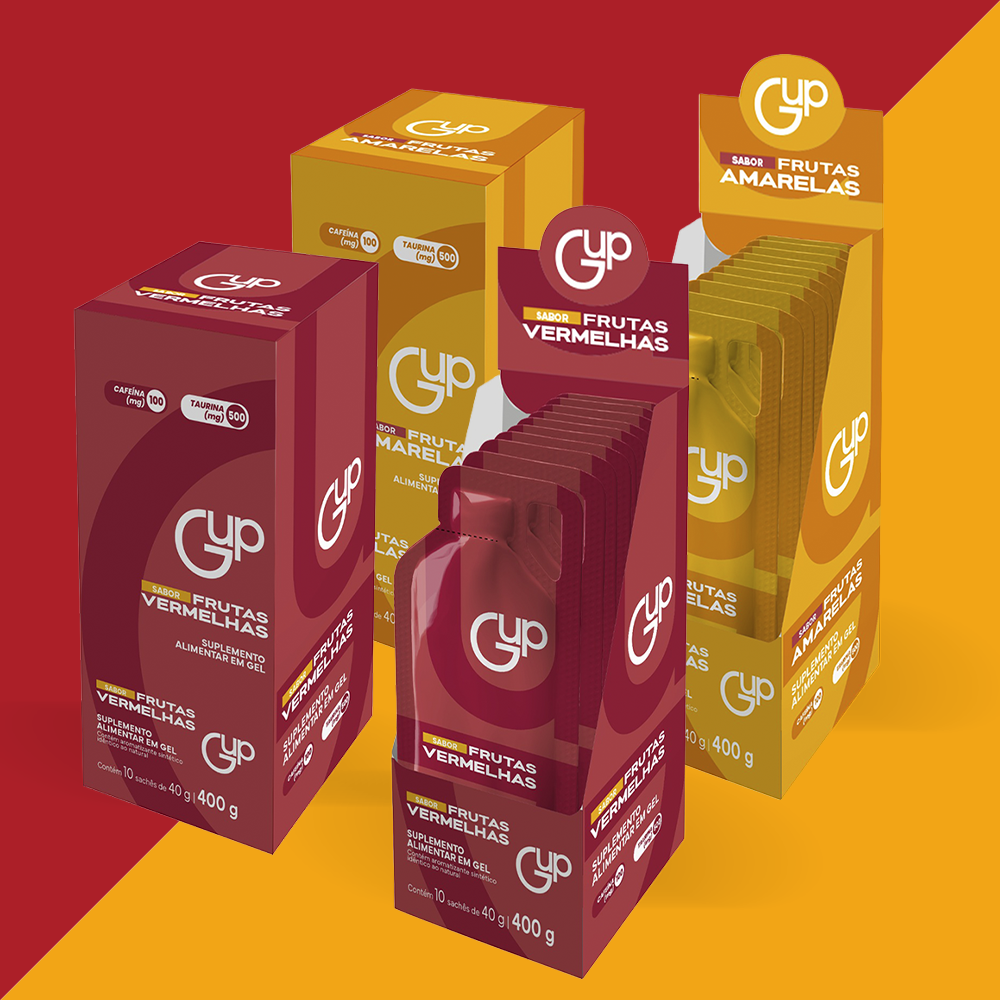 Combo GUP Gel Frutas Vermelhas + GUP Gel Frutas Amarelas 2 Unidades