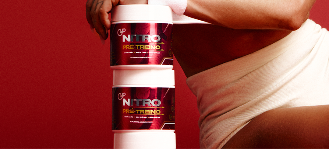 Combo GUP Nitro 200G Pré-Treino Sabor Limão 3 Unidades